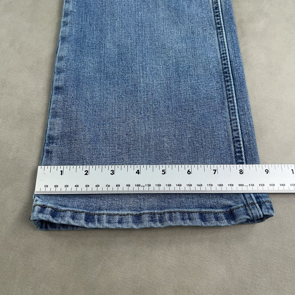 Wrangler Retro Slim Boot Jeans Mens 34x32 Light Wash Denim Bootcut Pants - Picture 14 of 15